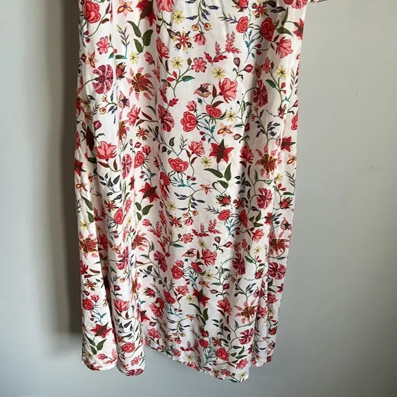 NEW Anthropologie By Mark D. Sikes Smocked Puff-Sleeve Dress Floral - Picture 10 of 16